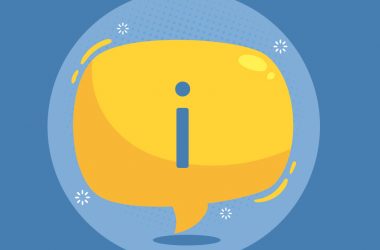 znaczek z literką "i"