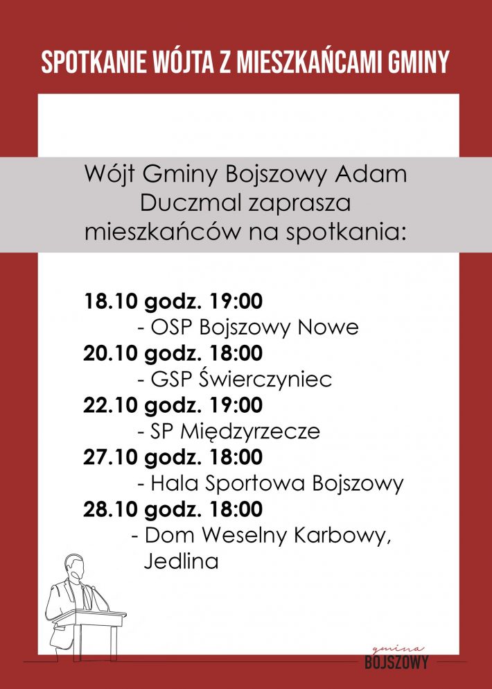 spotkania z Wójta z mieszkańcami - październik